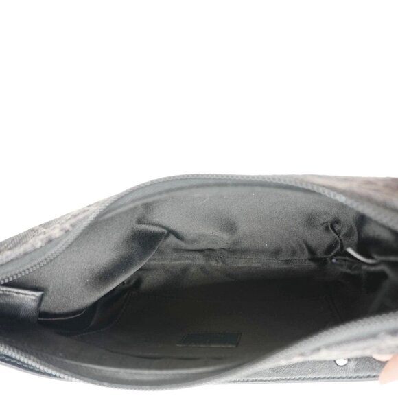 Gucci  Horsebit Slim Small GG Monogram Denim Hobo Shoulder Bag Black 774719 - Picture 9 of 11